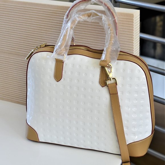 NEW! Arcadia dome satchel crossbody White Bag - Picture 6 of 16